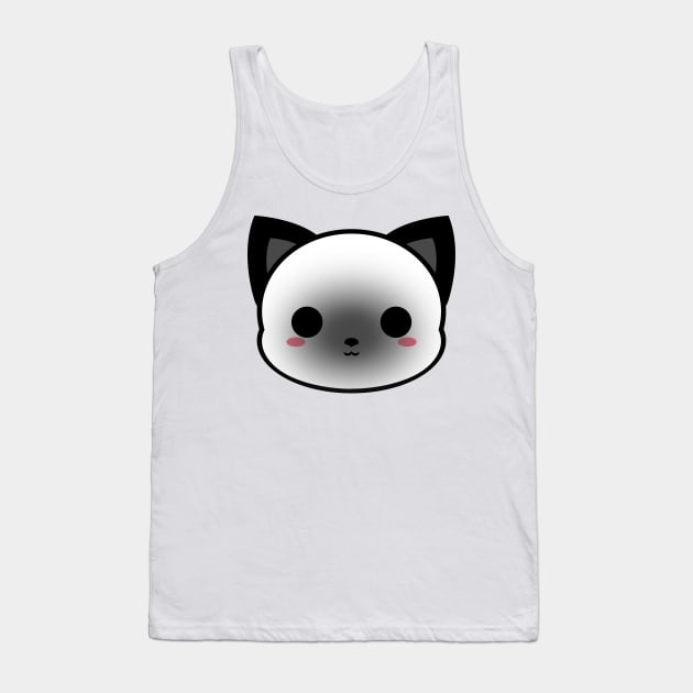 Cute Simese Cat Tank Top by alien3287